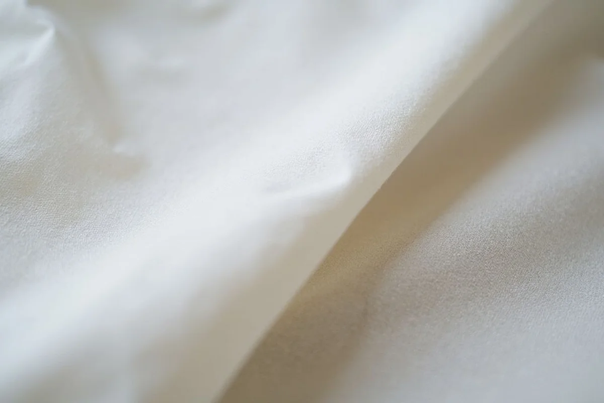 Close weave detail of two-ply cotton shirting