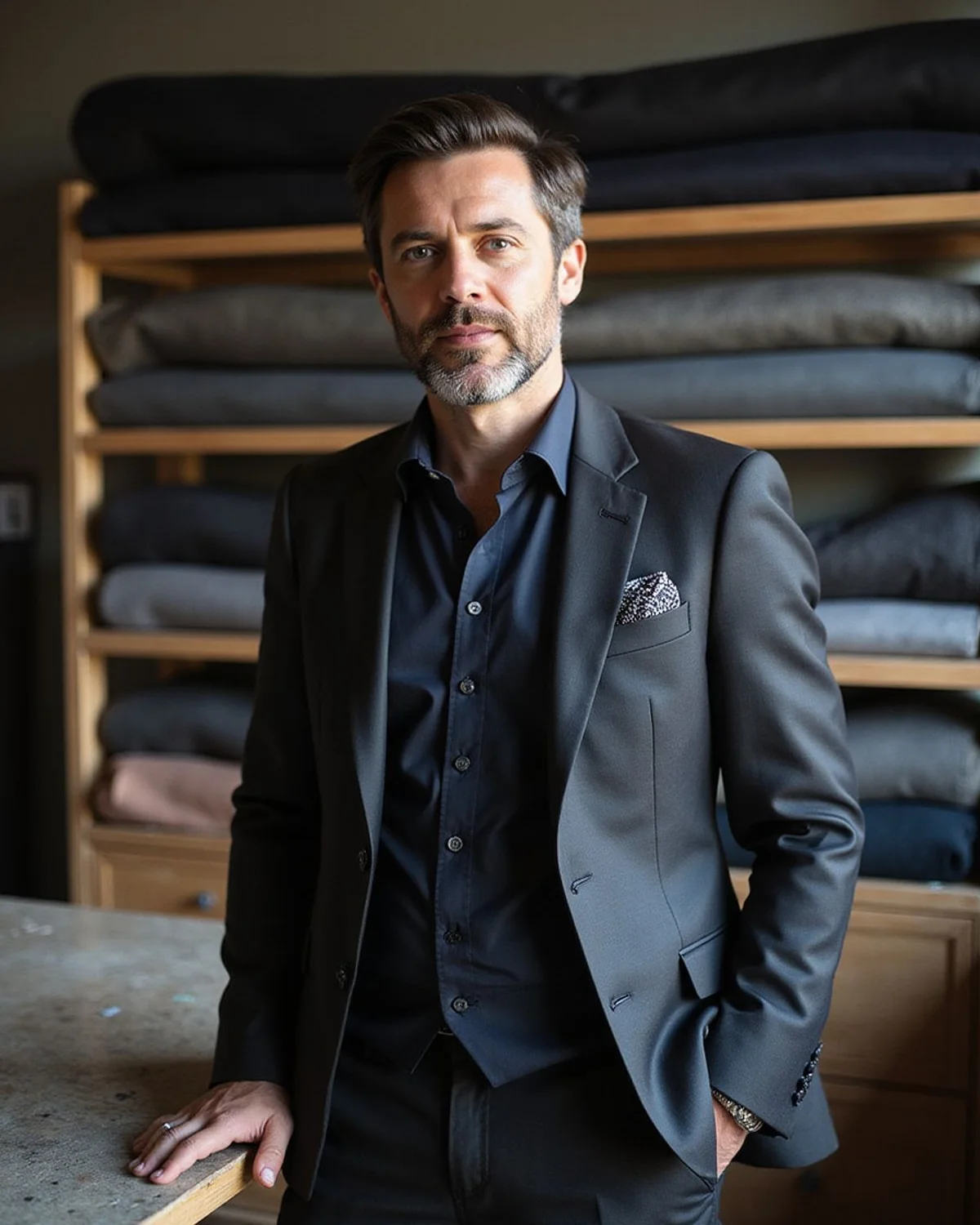 Portrait of David Finch, master tailor and founder